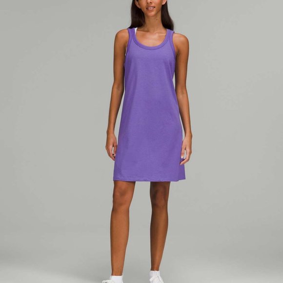 lululemon athletica Dresses & Skirts - NWT Lululemon Classic-Fit Cotton-Blend Scoop Dress Size 4 Charged Indigo